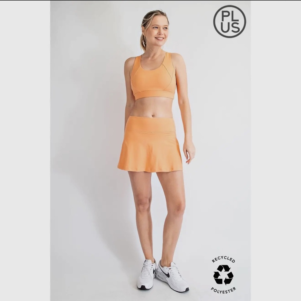 Rae Mode Golden Apricot ps criss cross sports bra specify size - Picture 2 of 4